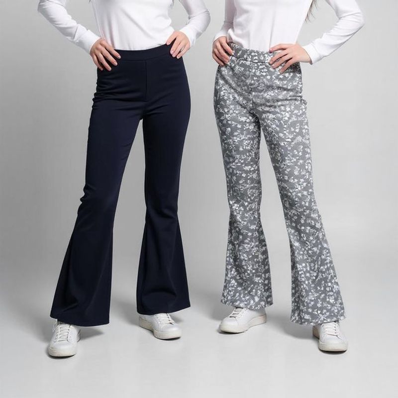 ELV - Leggings Niña Pack de 2 unidades Cintura elásticada Algodón ELV