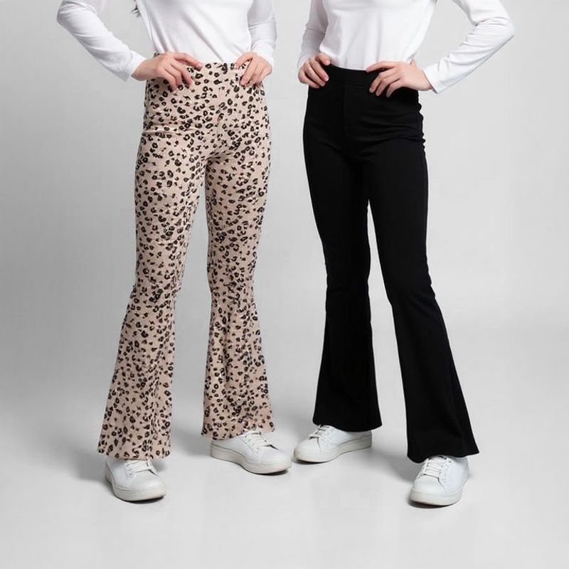 ELV - Leggings Niña Pack de 2 unidades Cintura elásticada Algodón ELV
