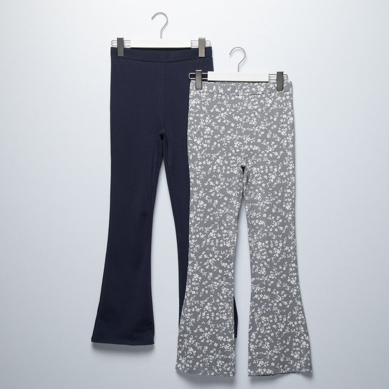 ELV - Leggings Niña Pack de 2 unidades Cintura elásticada Algodón ELV