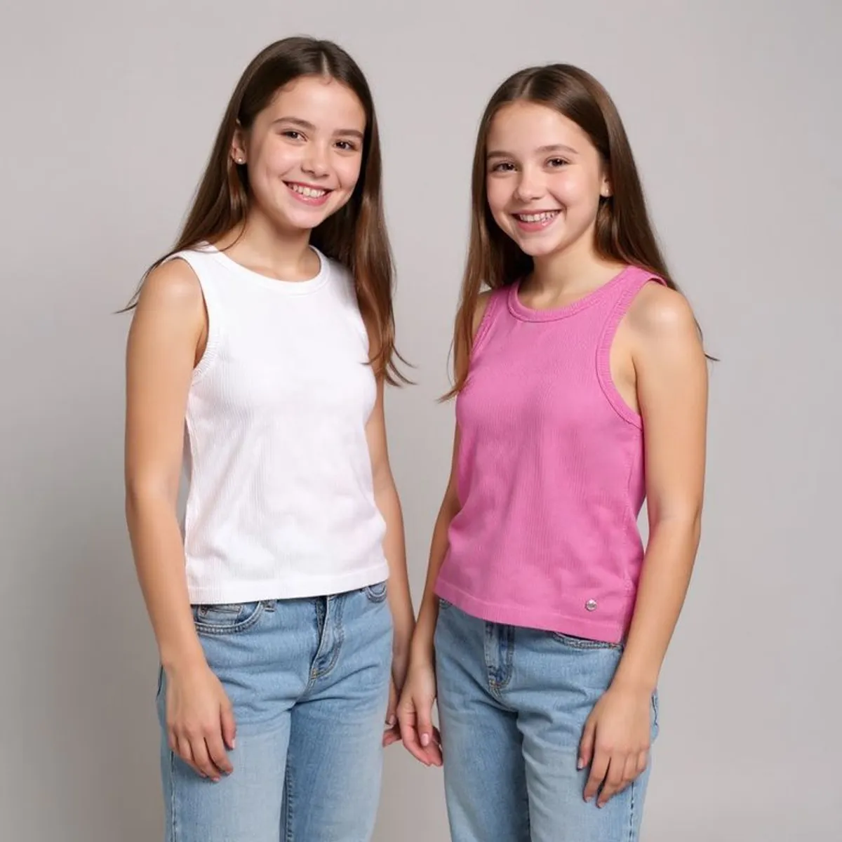 ELV - Tops Niña Pack de 2 unidades Acanalada ELV