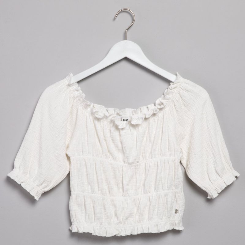 ELV - Blusa Niña Manga corta Algodón Elv