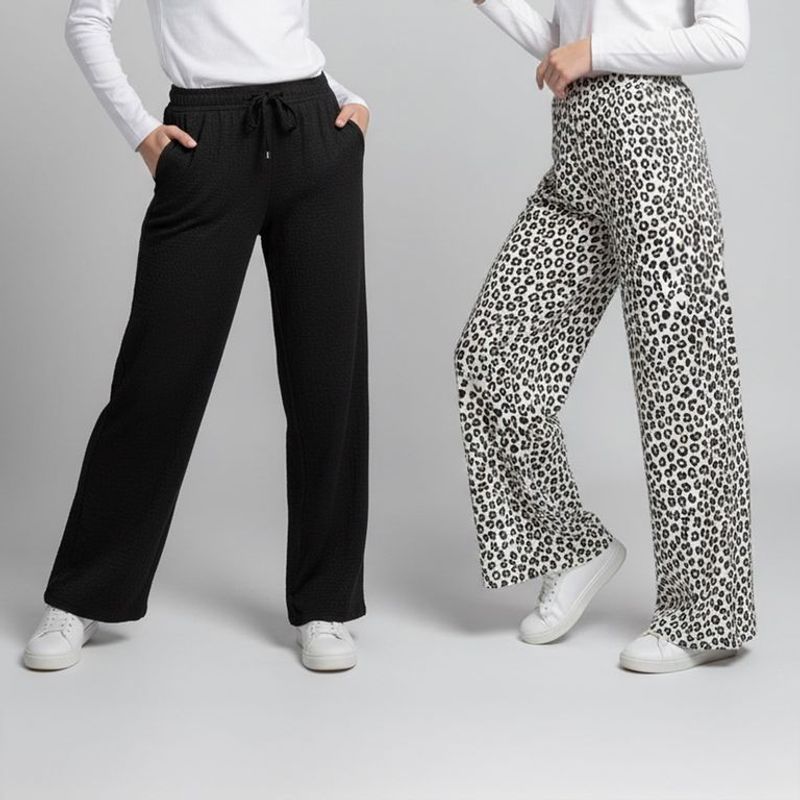 ELV - Pantalones Niña Pack de 2 unidades Cintura elásticada Elv