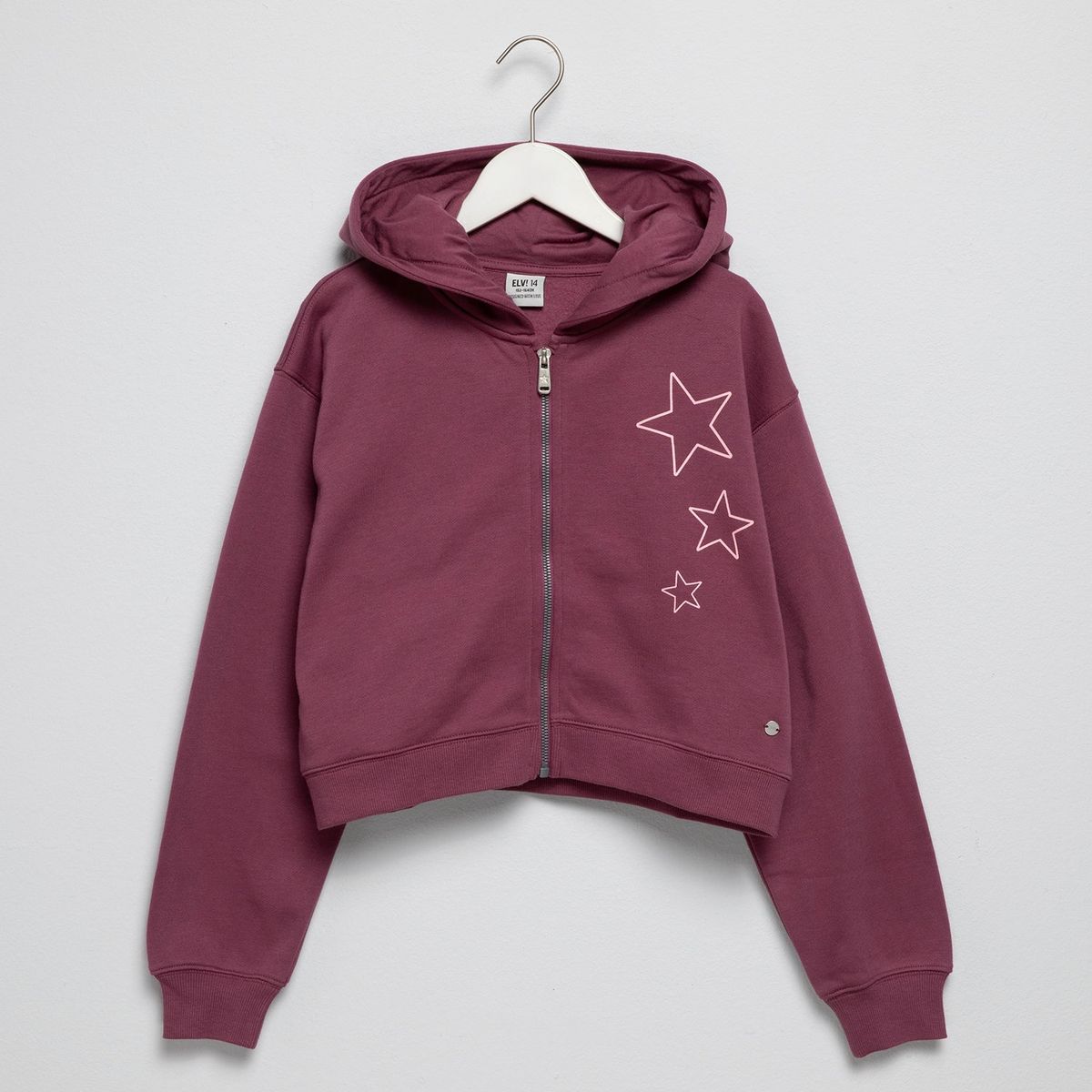 ELV - Saco Niña  con Estampado Con capucha  Algodón Elv