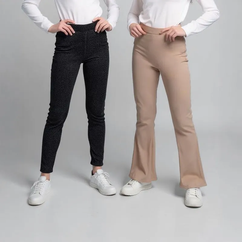 ELV - Leggings Niña Pack de 2 unidades con Cintura elásticada Algodón ELV