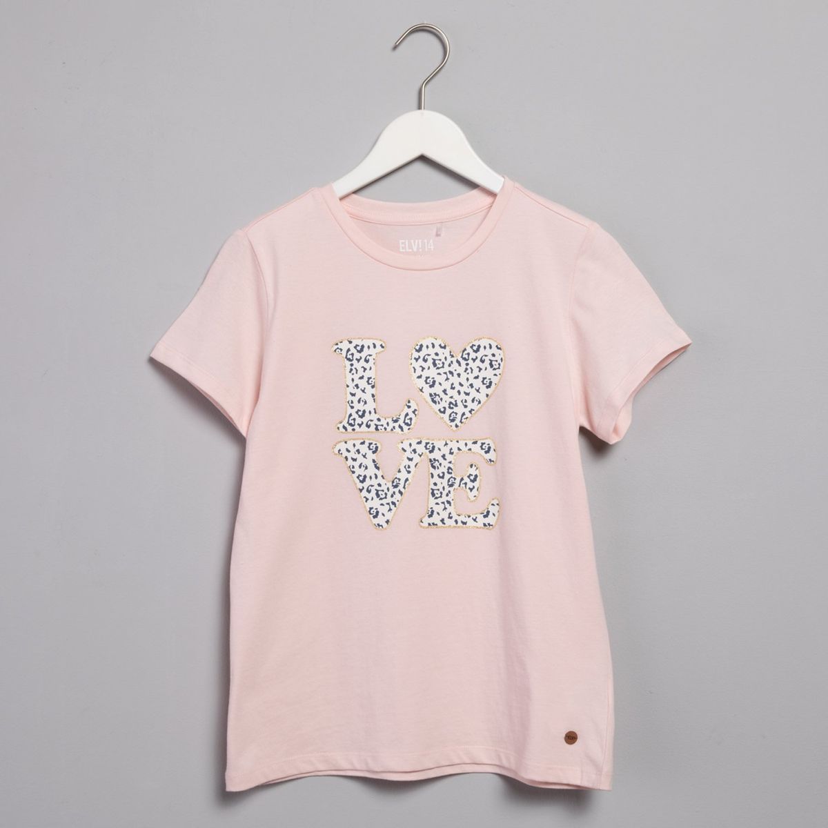 ELV - Camiseta Para Niña con Estampado Manga corta de Algodón ELV