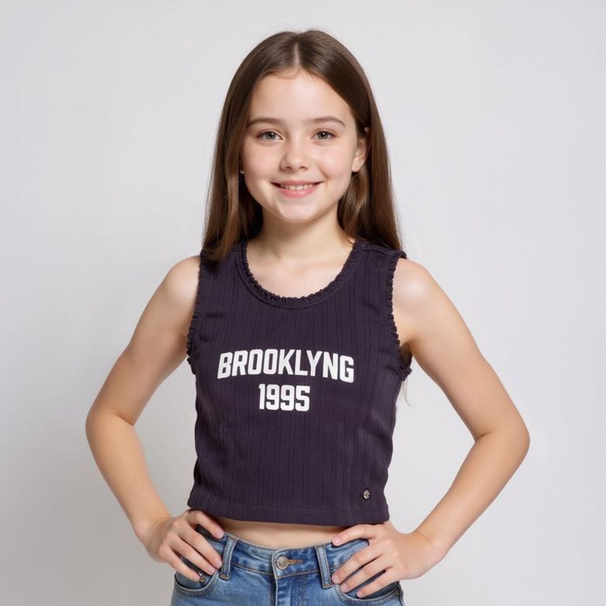 ELV - Top Niña  con Estampado Algodón Elv