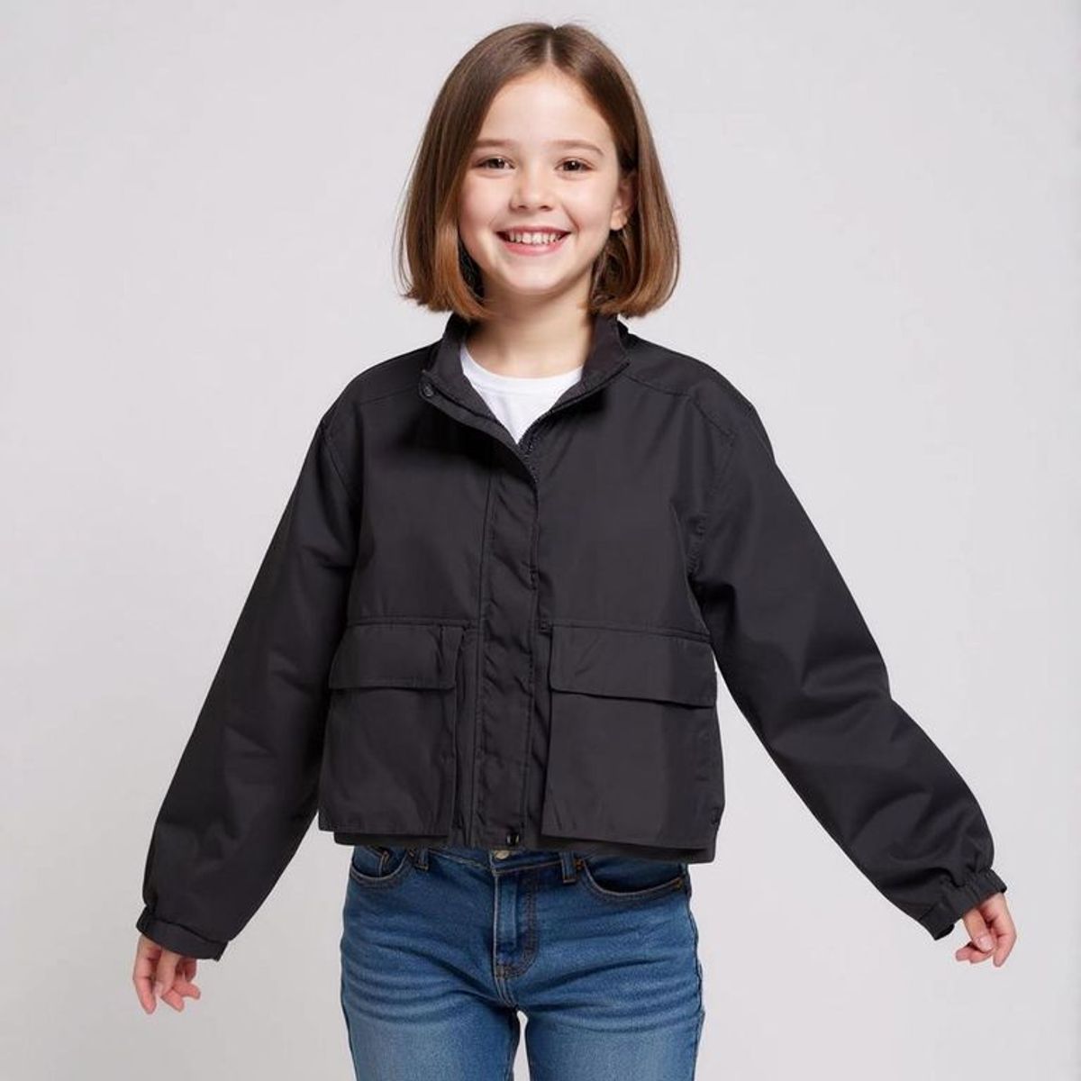 ELV - Chaqueta Niña Con cuello Elv