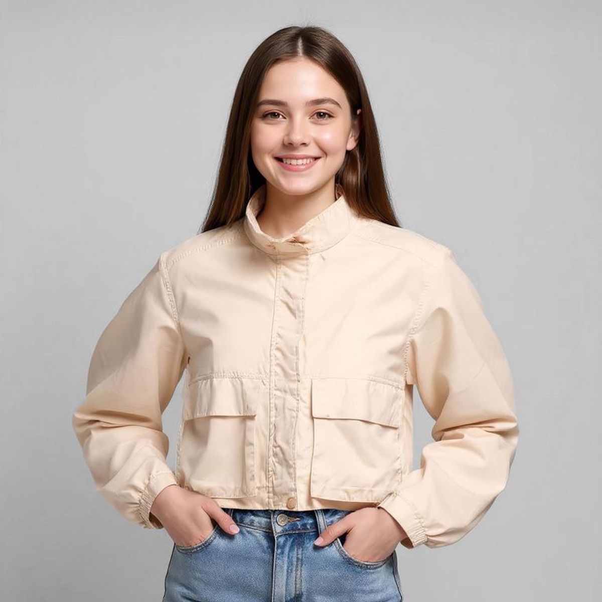 ELV - Chaqueta Niña Con cuello Elv