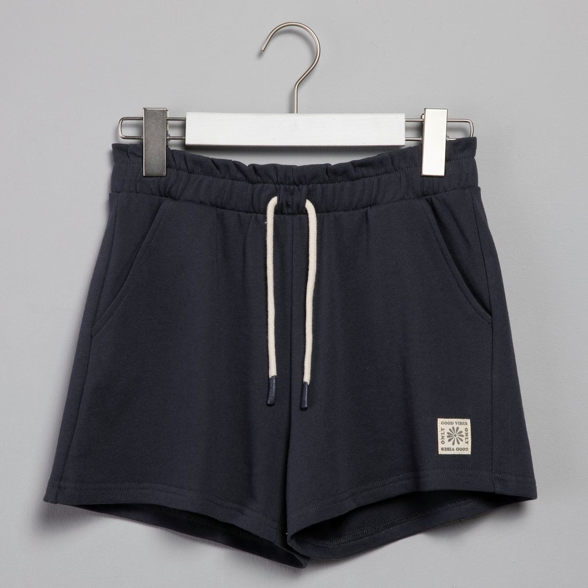 ELV - Short para Niña Cintura elásticada de Algodón ELV