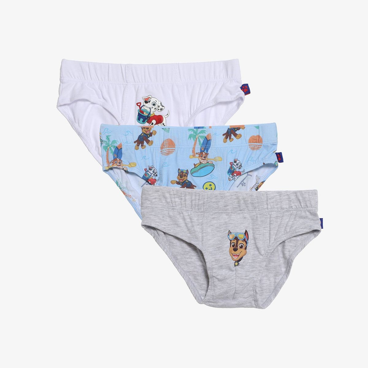 PAW PATROL - Calzoncillos para Niño Pack de 3 unidades con Estampado Cintura elásticada Paw Patrol de Algodón