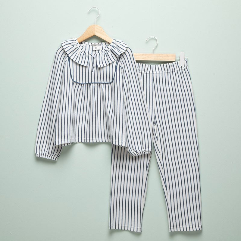 CONIGLIO - Pijama Cintura elásticada para Niña 2 piezas de Rayas Manga larga de Algodón Coniglio