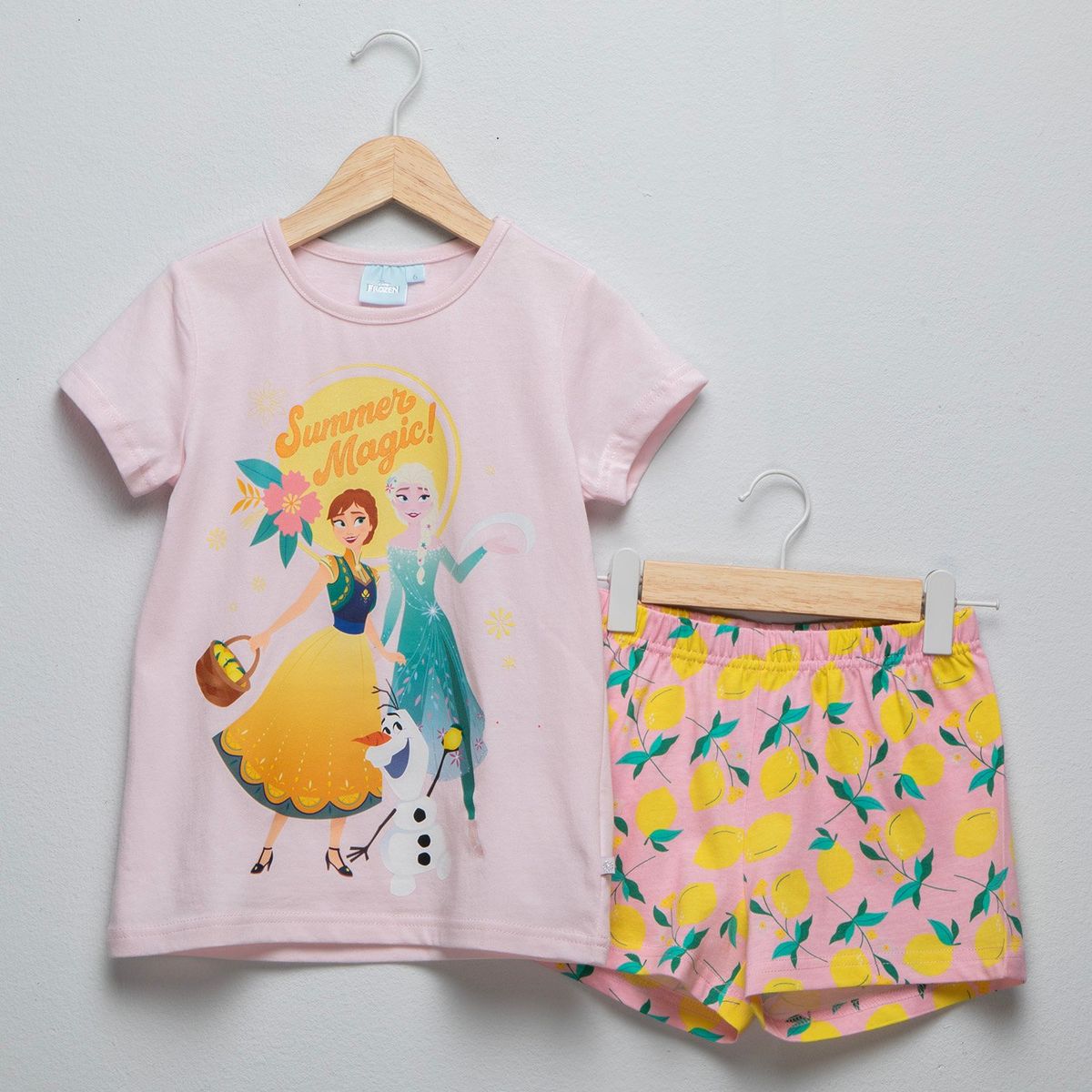 FROZEN - Pijama Cintura elásticada para Niña 2 piezas con Estampado Frozen de Algodón