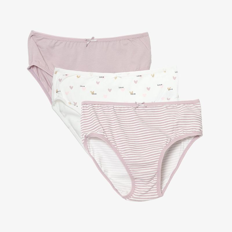 ELV - Panty para Niña Pack de 3 unidades de Algodón ELV