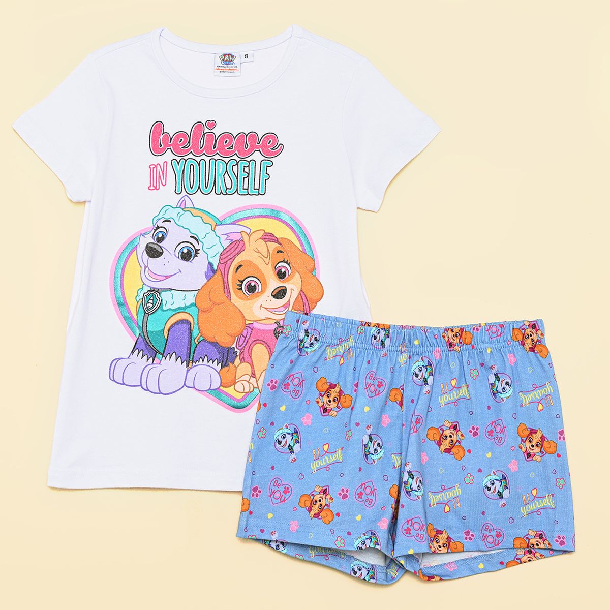 PAW PATROL - Pijama Cintura elásticada para Niña 2 piezas Paw Patrol de Algodón