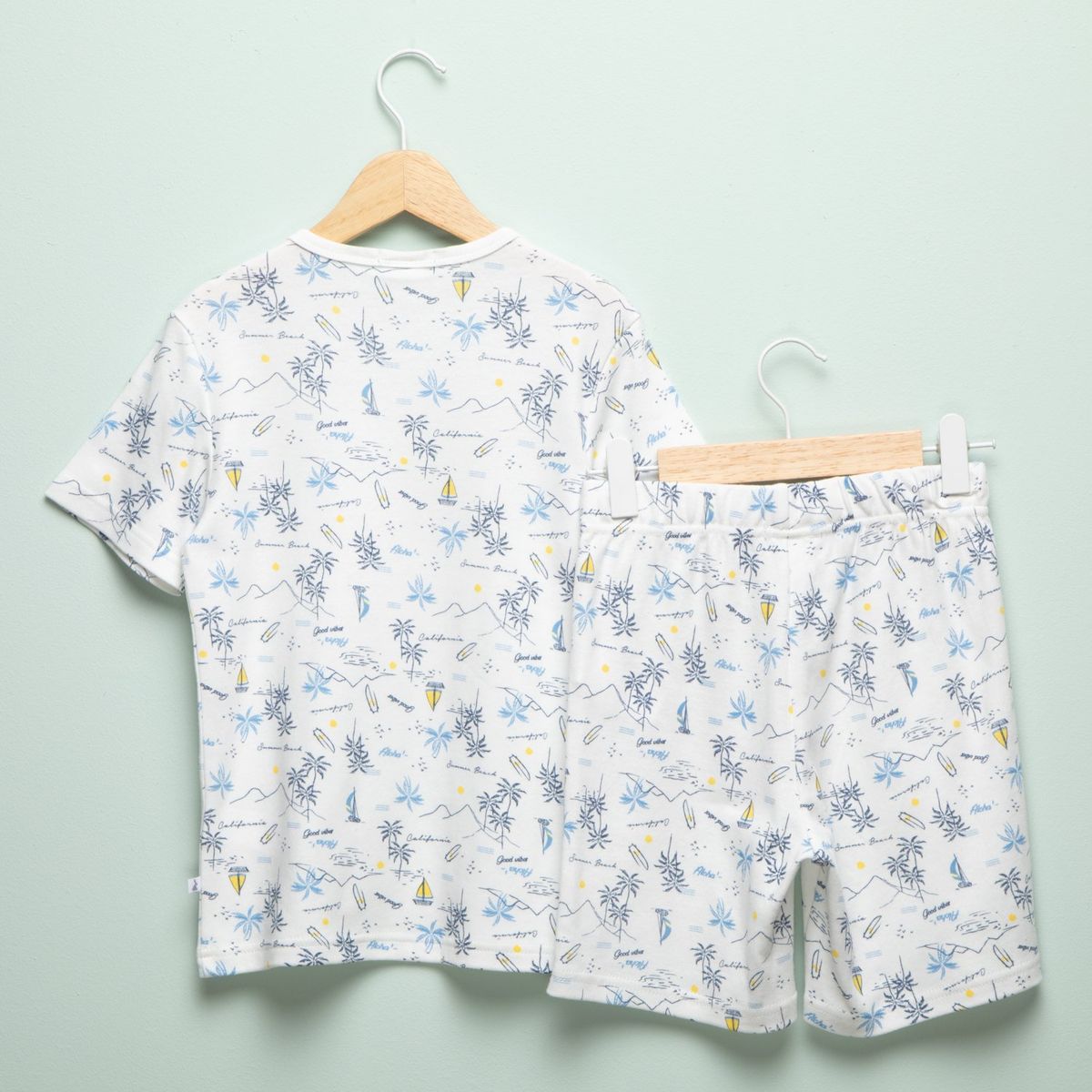 CONIGLIO - Pijama Cintura elásticada para Niño 2 piezas con Estampado Manga corta de Algodón Coniglio