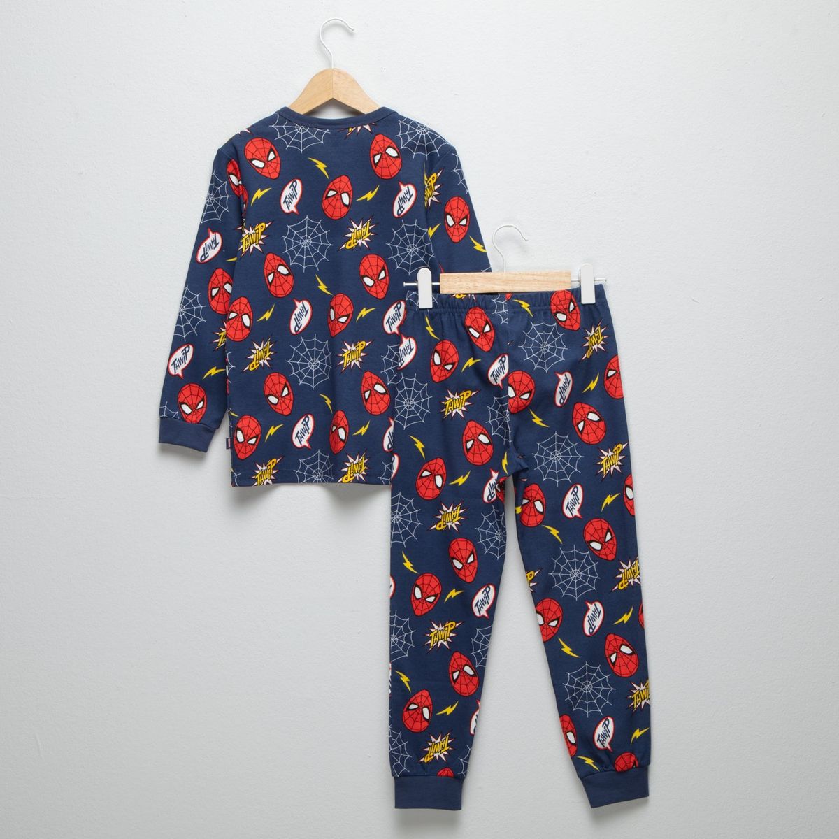 DISNEY - Pijama Cintura elásticada para Niño 2 piezas con Estampado Spiderman de Algodón 
