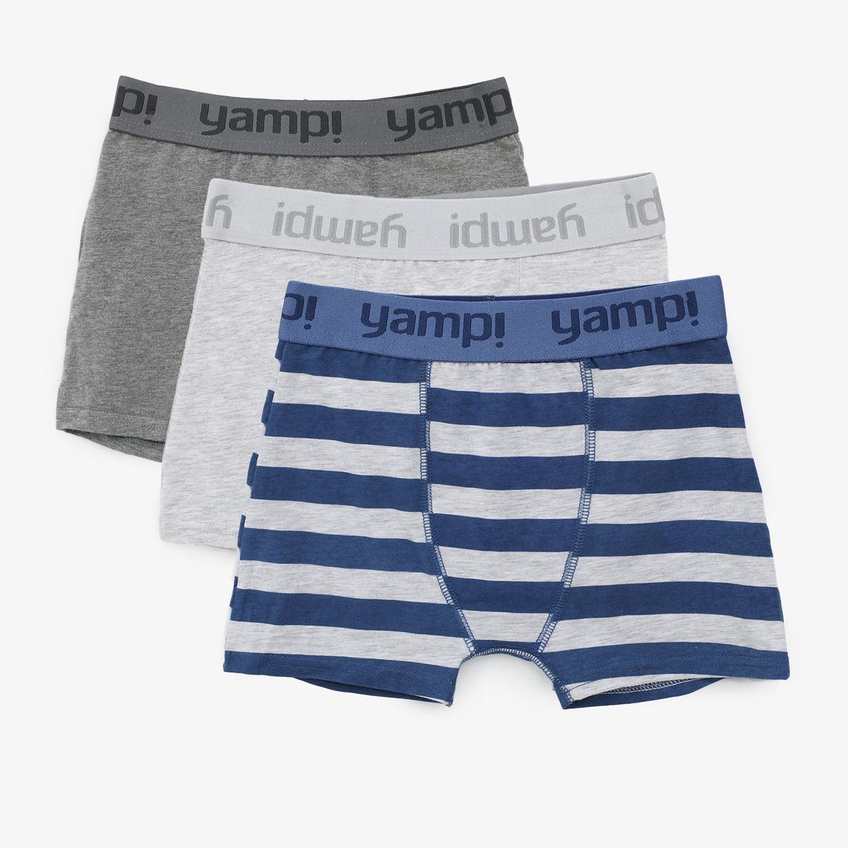 YAMP - Boxer Niño Pack de 3 unidades Cintura elásticada de Algodón Yamp