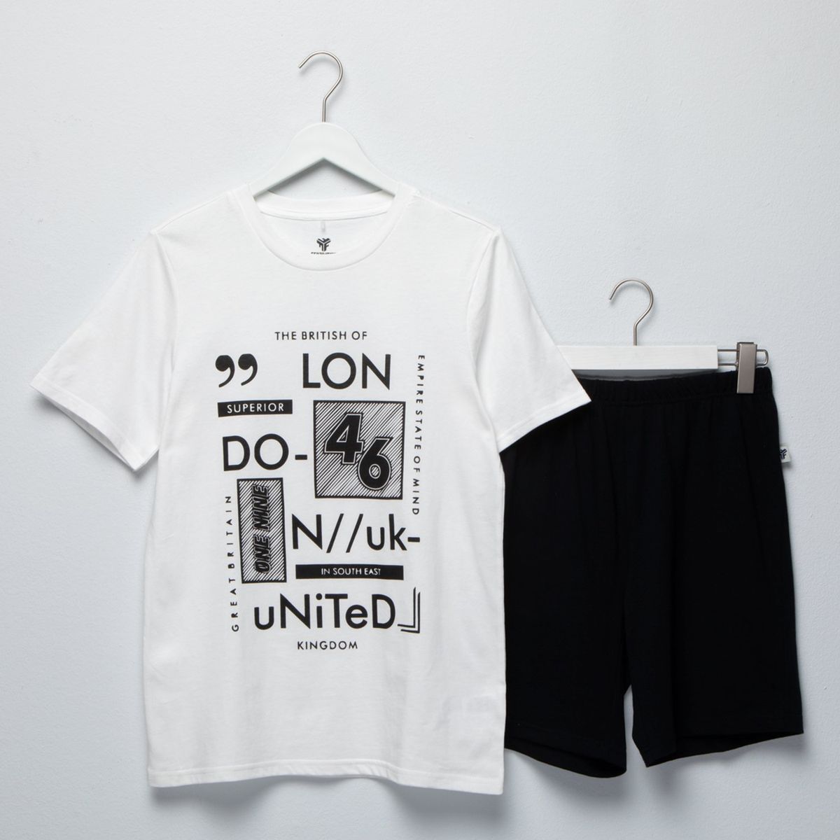 FEDERATION - Pijama Cintura elásticada Para Niño 2 piezas con Estampado Manga corta de Algodón Federation