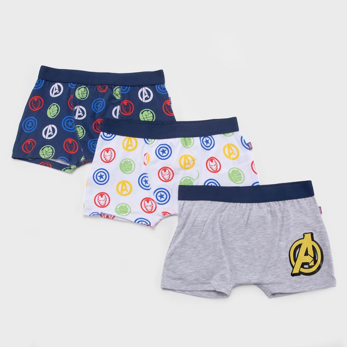 AVENGERS - Boxers Para Niño Pack de 3 unidades Avengers de Algodón Avengers