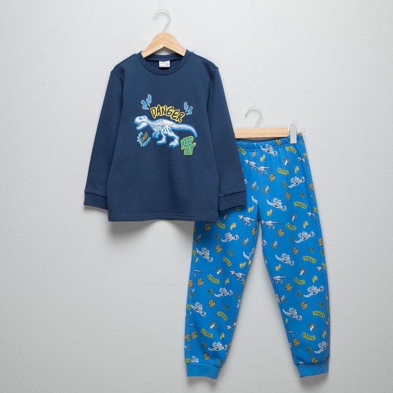 YAMP - Pijama Cintura elásticada para Niño 2 piezas de Algodón Yamp