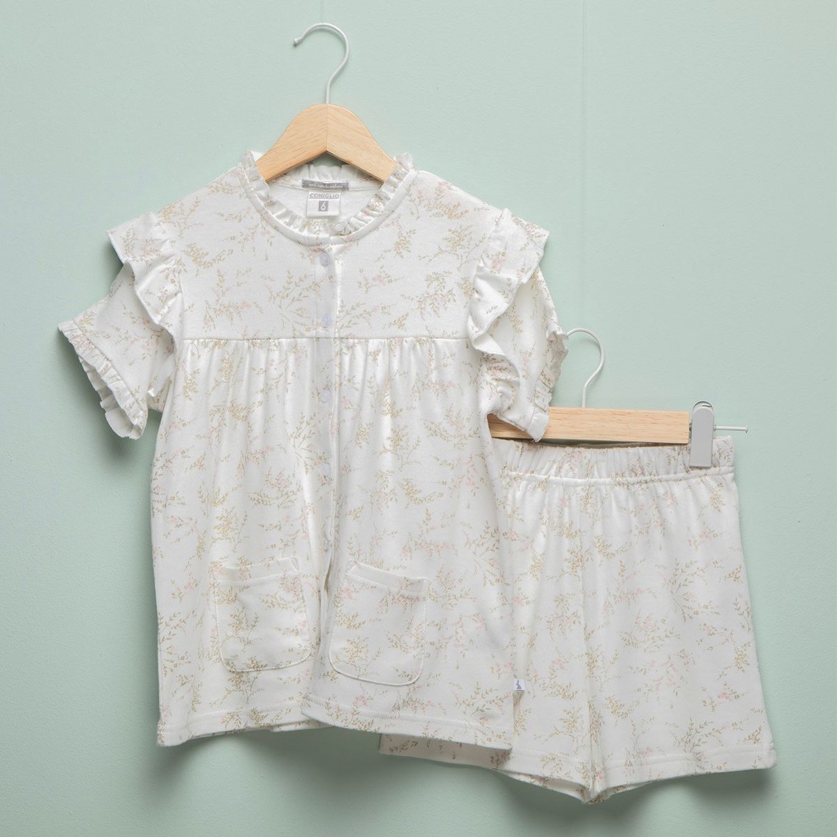 CONIGLIO - Pijama Cintura elásticada para Niña 2 piezas Manga corta de Algodón Coniglio