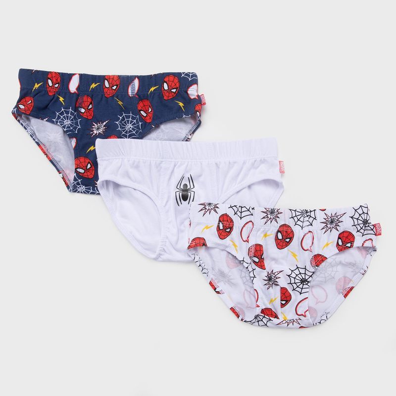 DISNEY - Calzoncillos y bóxers para Niño Pack de 3 unidades Spiderman de Algodón 