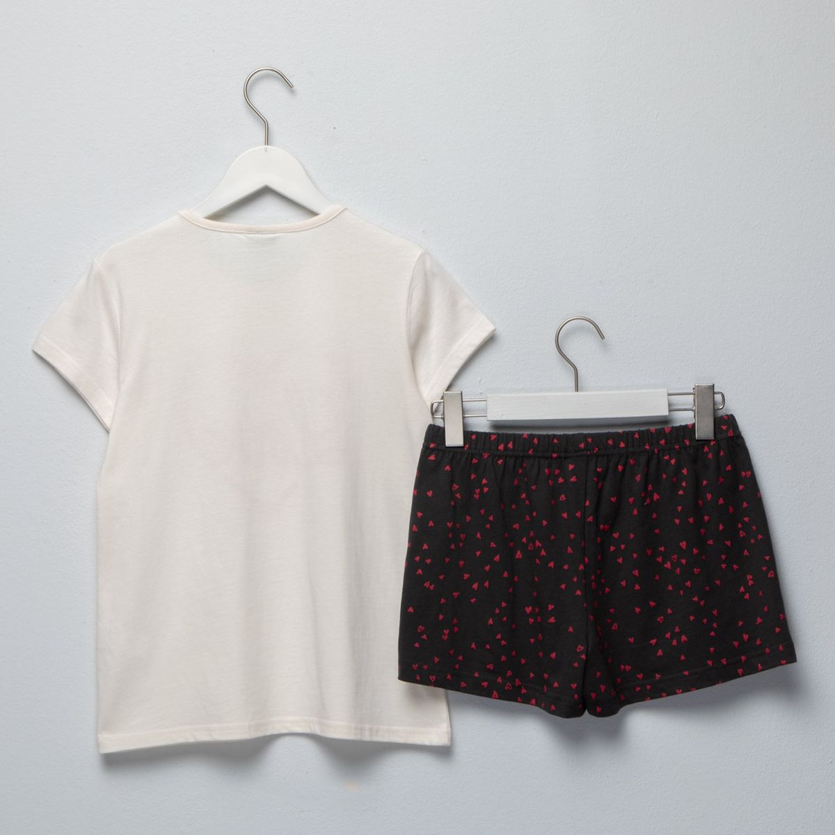 ELV - Pijama Cintura elásticada para Niña 2 piezas con Estampado de Algodón ELV