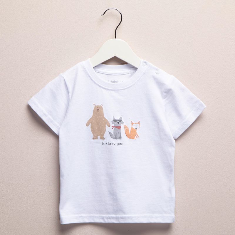 YAMP - Camiseta Bebé niño  con Estampado  Manga corta Algodón Yamp