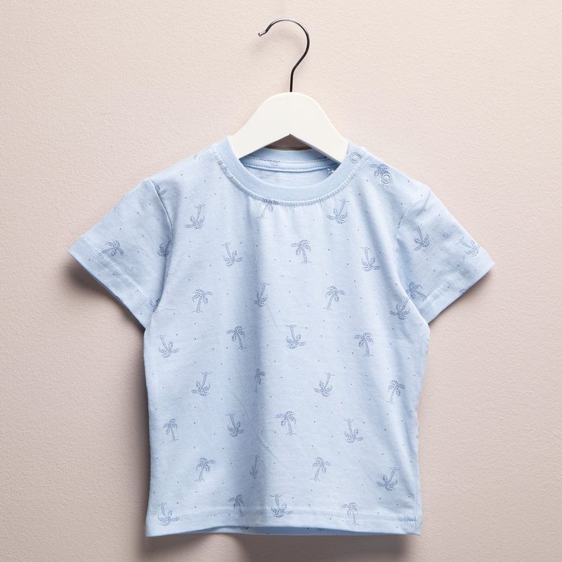 YAMP - Camiseta Bebé niño  con Estampado  Manga corta Algodón Yamp