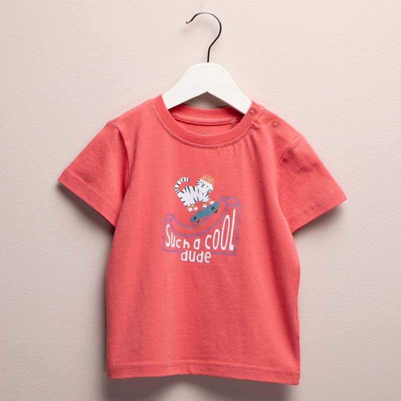 YAMP - Camiseta Bebé niño  con Estampado  Manga corta Algodón Yamp