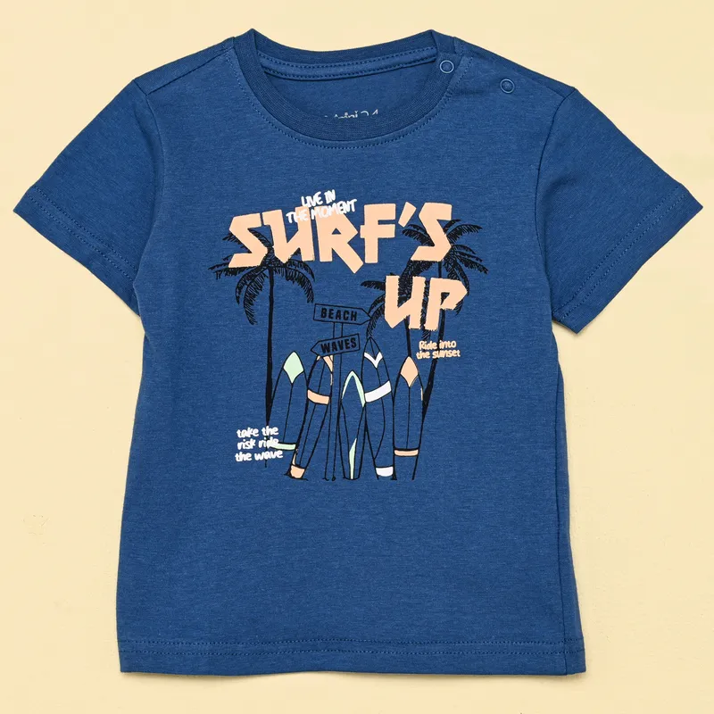 YAMP - Camiseta Bebé niño  con Estampado  Manga corta Algodón Yamp