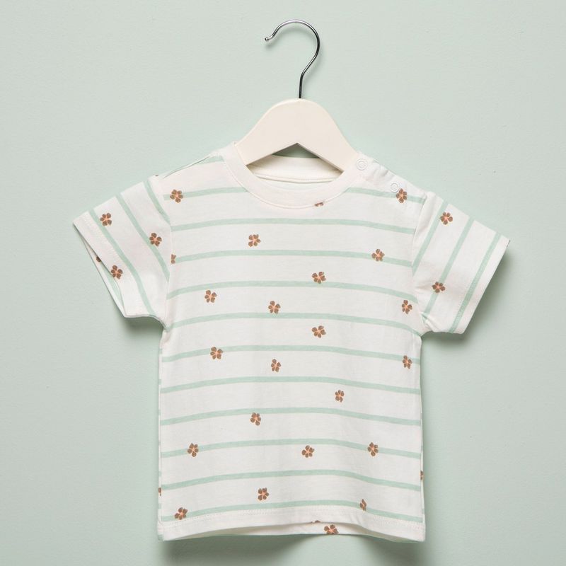 YAMP - Camiseta Bebé niña  con Estampado Manga corta Algodón Yamp
