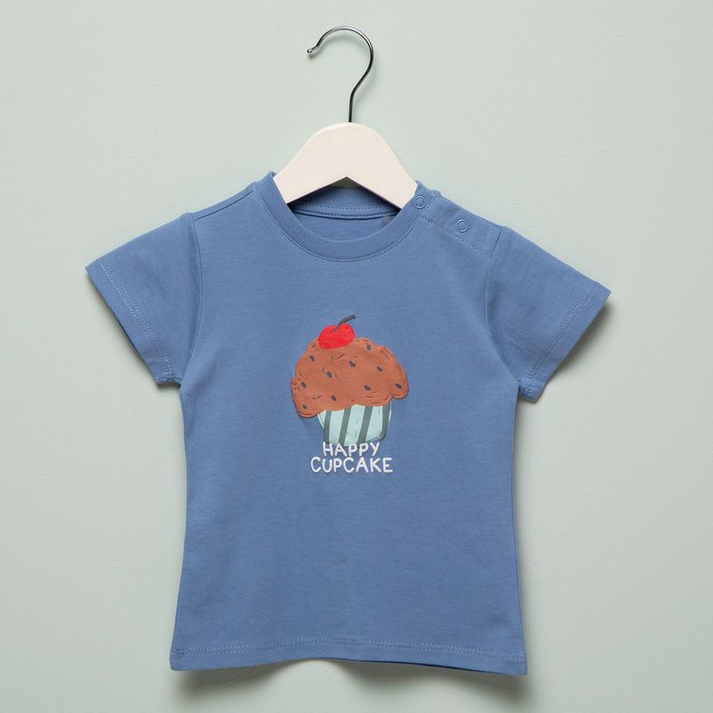 YAMP - Camiseta Bebé niña  con Estampado Manga corta Algodón Yamp