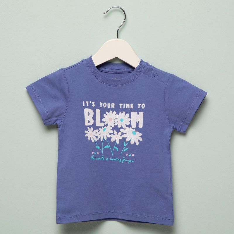 YAMP - Camiseta Bebé niña  con Estampado Manga corta Algodón Yamp