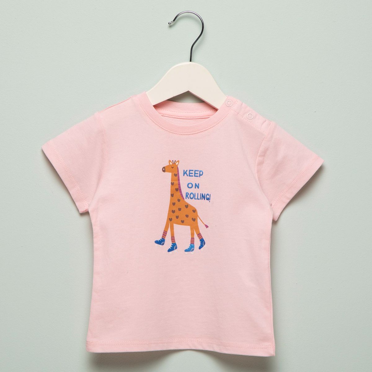 YAMP - Camiseta Bebé niña  con Estampado Manga corta Algodón Yamp