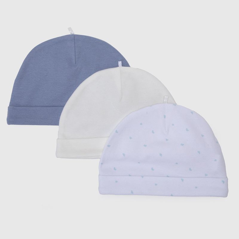 YAMP - Gorro Para Bebé niño Pack de 3 unidades Algodón Yamp