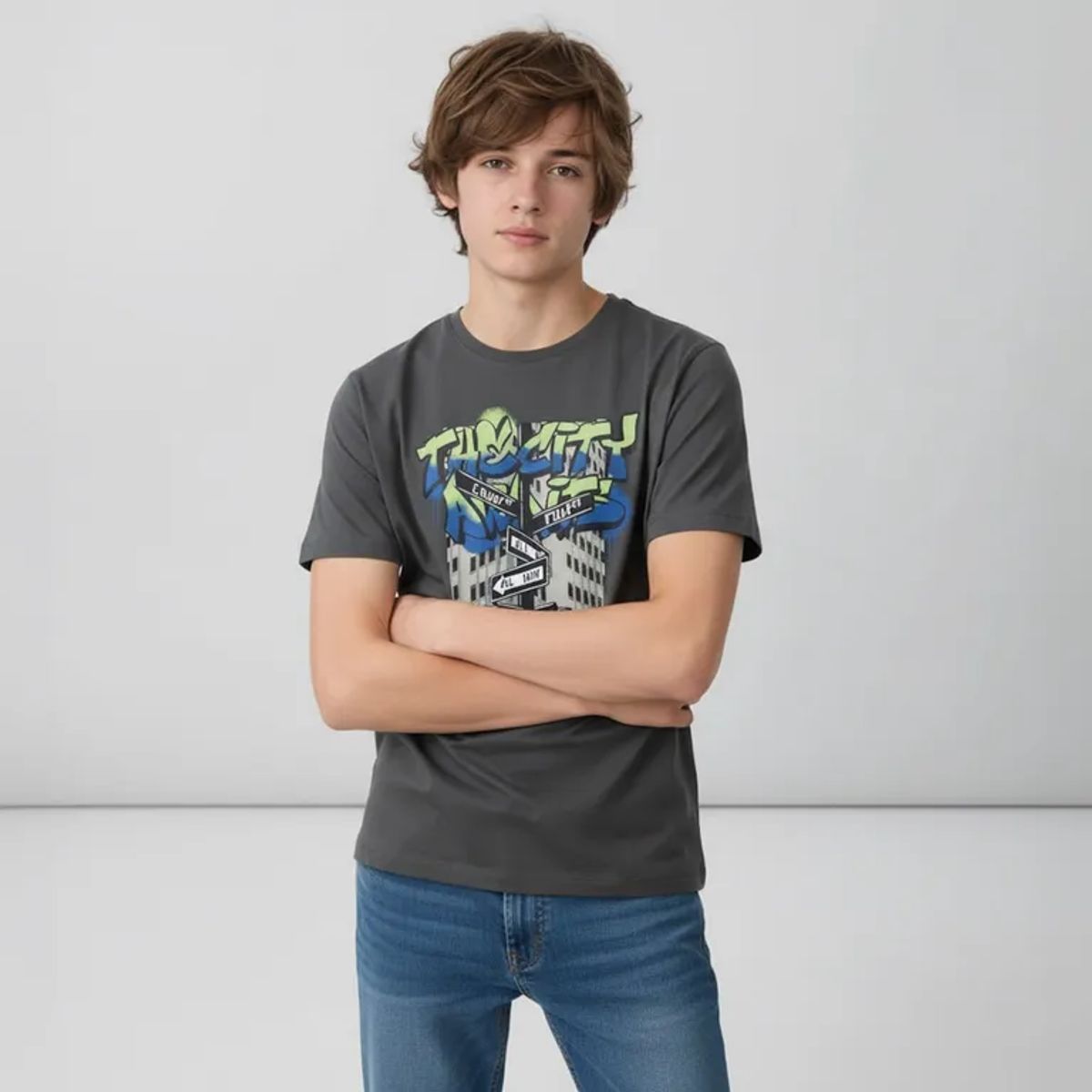 FEDERATION - Camiseta Niño con Estampado Manga corta Federation