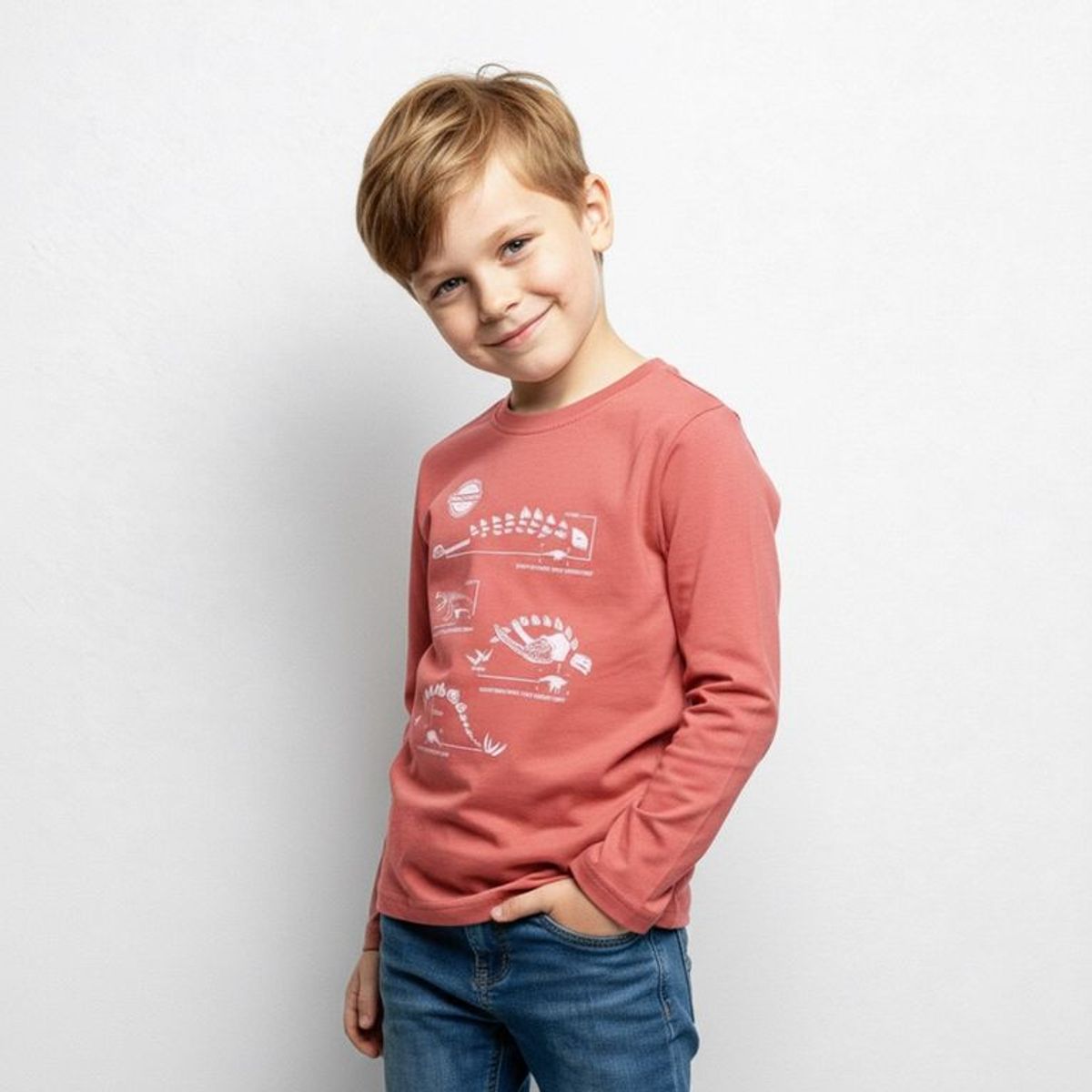 YAMP - Camiseta manga larga para Niño Pack de 3 unidades con Estampado Manga larga de Algodón Yamp