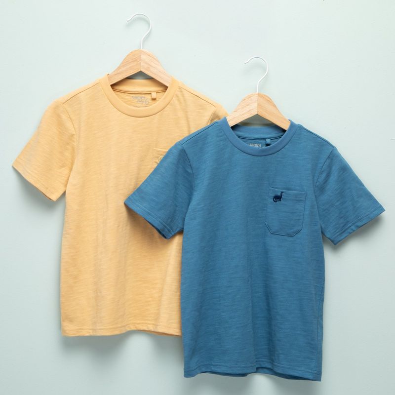 YAMP - Camisetas Niño Pack de 2 unidades  Manga corta Algodón Yamp