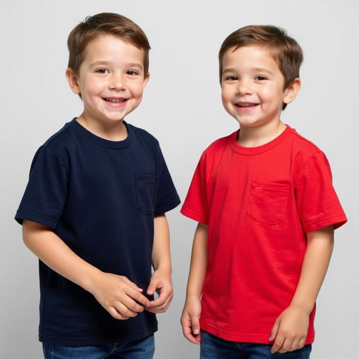 YAMP - Camisetas Niño Pack de 2 unidades  Manga corta Algodón Yamp