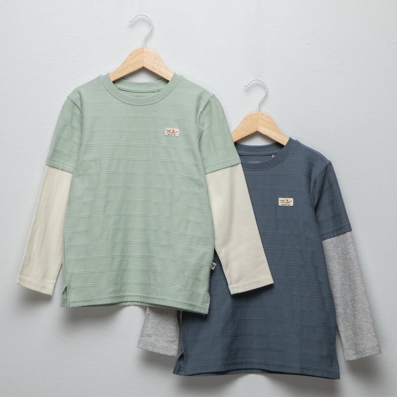 YAMP - Camiseta manga larga Niño Manga larga Algodón Yamp