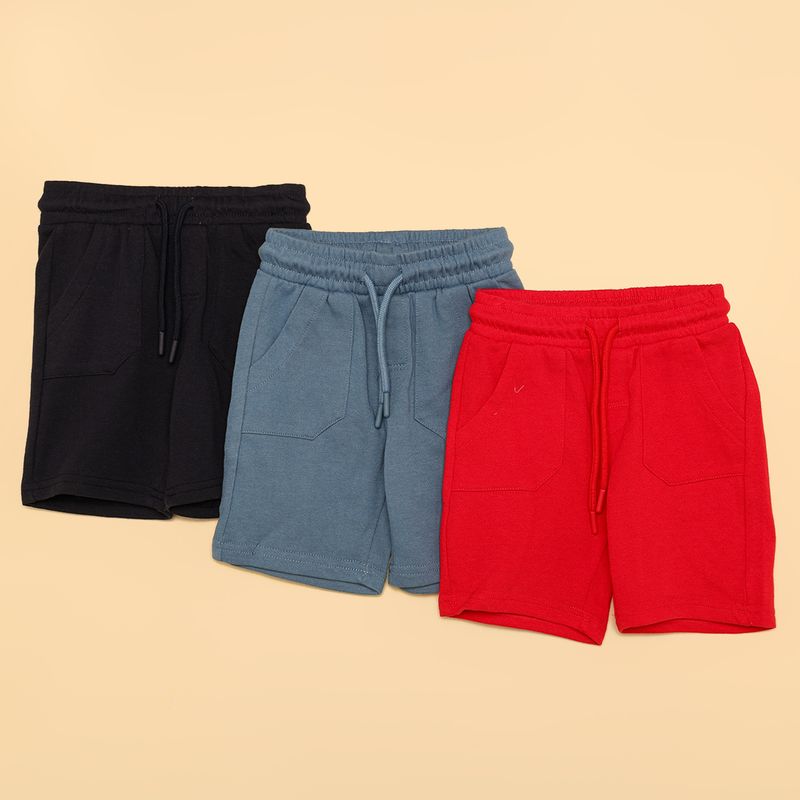 YAMP - Bermuda para Niño Pack de 3 unidades de Algodón Yamp