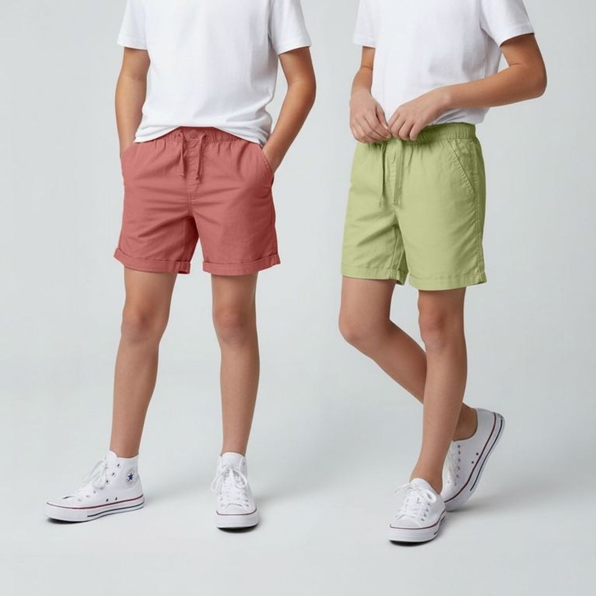 YAMP - Bermuda Cintura elásticada para Niño Pack de 2 unidades de Algodón Yamp