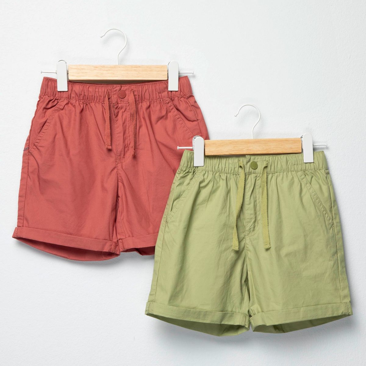 YAMP - Bermuda Cintura elásticada para Niño Pack de 2 unidades de Algodón Yamp