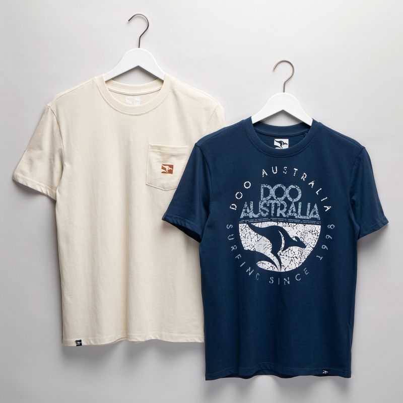 DOO AUSTRALIA - Camisetas Niño Pack de 2 unidades Manga corta Algodón Doo Australia
