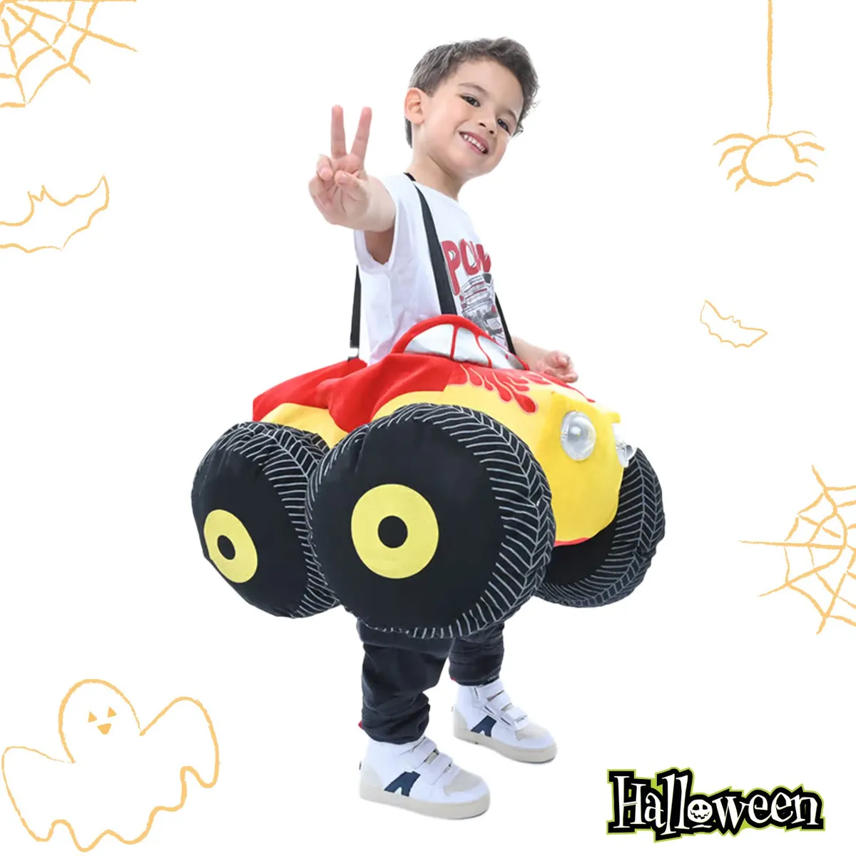 YAMP - Disfraz para niño carro fantasía 