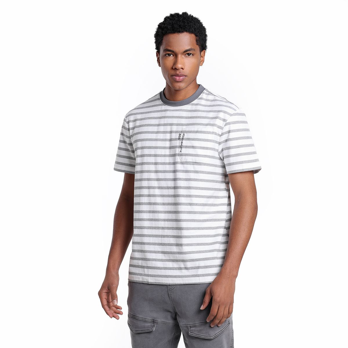 DOO AUSTRALIA - Camiseta polo Hombre Manga corta de Rayas de Algodón Doo Australia