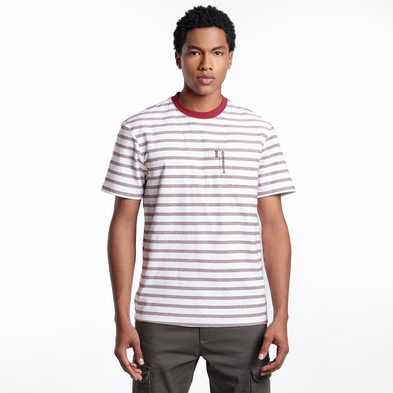 DOO AUSTRALIA - Camiseta polo Hombre Manga corta de Rayas de Algodón Doo Australia