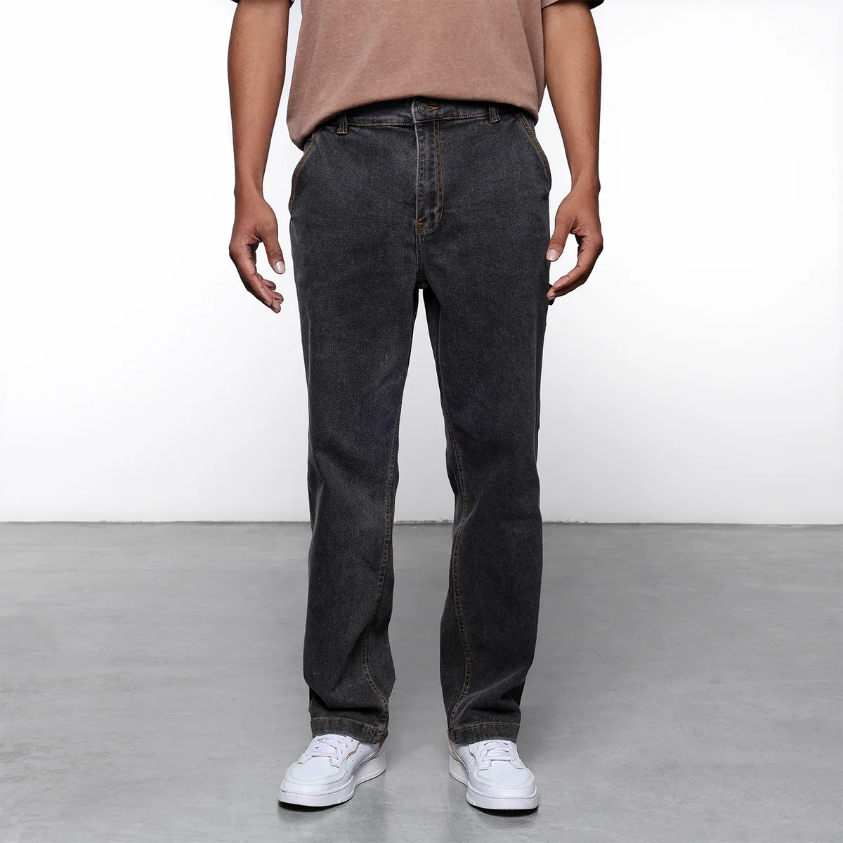 DENIMLAB - Jean 5 Bolsillos Hombre Cargo de Algodón Denimlab