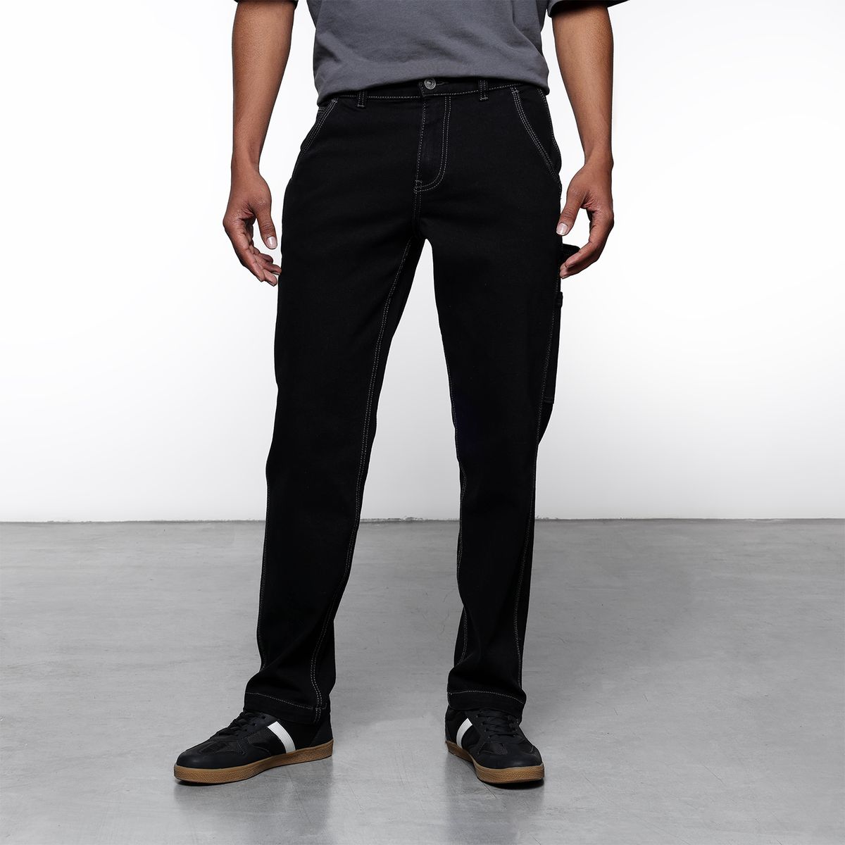 DENIMLAB - Jean 5 Bolsillos Hombre Cargo de Algodón Denimlab